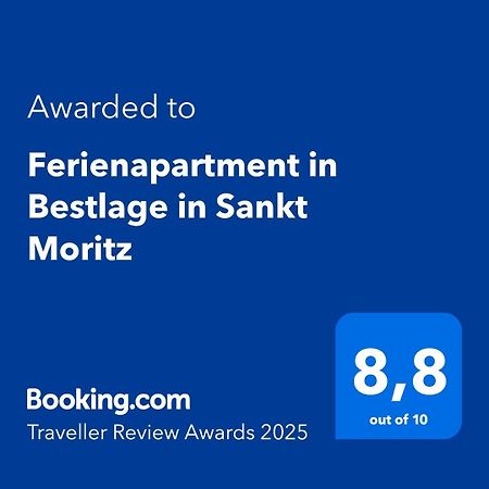 Ferienapartment In Bestlage In Sankt Moritz Extérieur photo